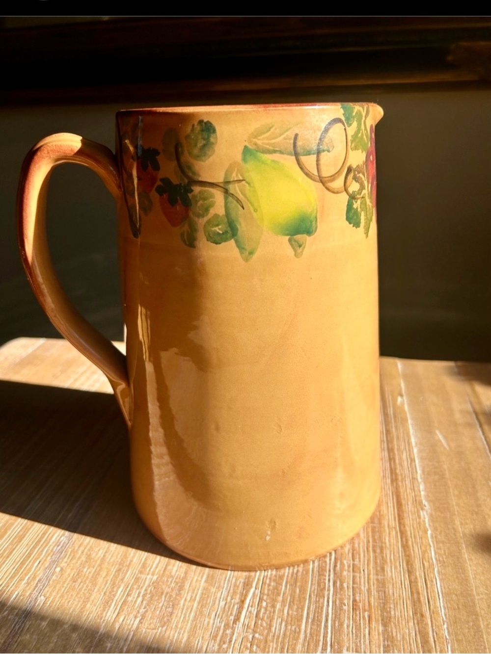 Hand Made Nicola Fasano Grottaglie Pitcher Made In Italy Vintage
